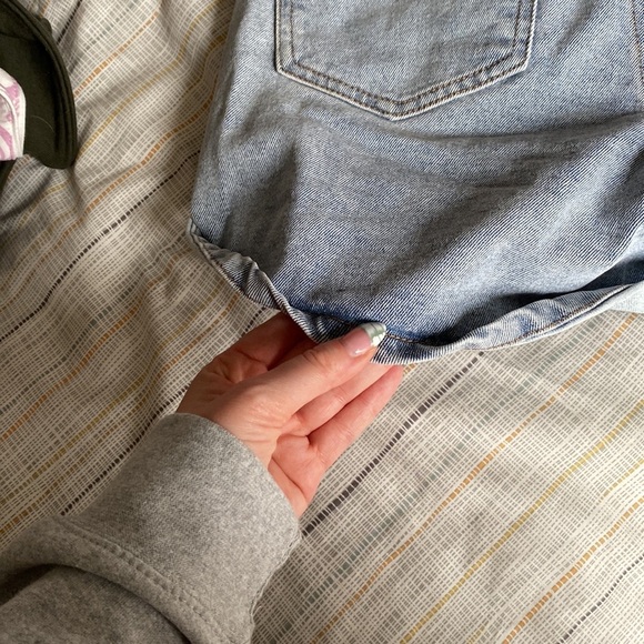 ALMOST FAMOUS | Paper Bag Waist Light Blue Denim Short - Picture 6 of 6